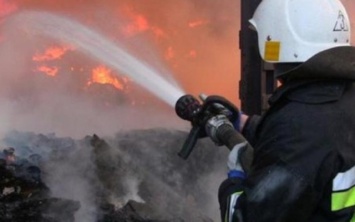 Пожар на Днепропетровщине: сотрудники ГСЧС тушили завод