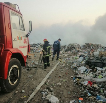 В Верхнеднепровске горела свалка: пожар тушили около пяти часов
