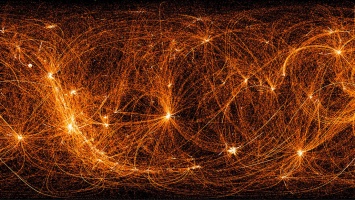 NASA показало звездное небо в рентгеновских лучах