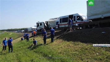 В Тульской области в ДТП пострадали саперы, ехавшие в Керчь для работ по разминированию