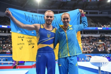 Украинские гимнасты Верняев и Бачинская завоевали золотые награды Европейских игр
