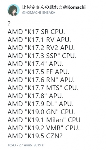 Одно из семейств процессоров AMD с архитектурой Zen 3 получит обозначение Cezanne