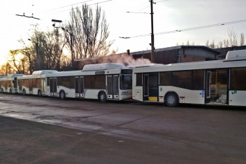 В Кривой Рог привезли 10 новых автобусов из Белоруссии