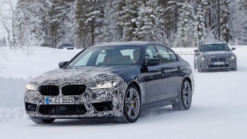 BMW вывел на зимние тесты новую BMW M5 2021 года