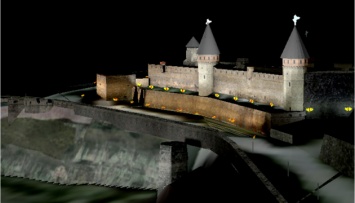 Крепость в Каменце будет удивлять туристов новой подсветкой