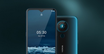 В Украине стартовали продажи Nokia 5.3 - смартфона с квадрокамерой