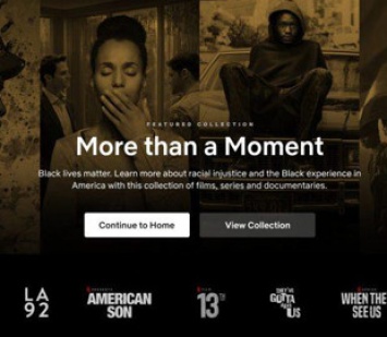 Netflix создал подборку фильмов в поддержку движения Black Lives Matter