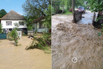 На Закарпатье непогода потопила целое село: повреждены десятки домов. Фото и видео