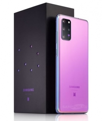 Samsung представила Galaxy S20 5G BTS Edition в фиолетовом цвете