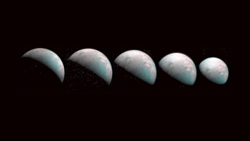 НАСА опубликовала снимки Ганимеда, спутника-луны Юпитера