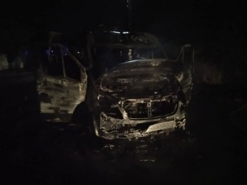 В Харьковской области полностью сгорела карета "скорой", - ФОТО