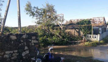 Ураган на Херсонщине: сорваны крыши, повалены деревья, отрезан газ