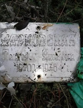В Никополе вандалы разгромили могилы на кладбище