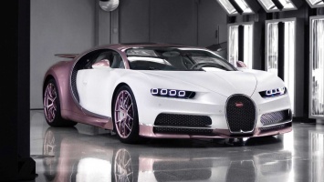 В Британии муж подарил жене бело-розовый Bugatti по имени Алиса (ФОТО)