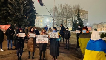 Акция в поддержку Стерненко: в Житомире произошла драка между активистами и полицией