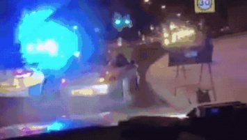 Полицейские тараном остановили угнанный Porsche (ВИДЕО)