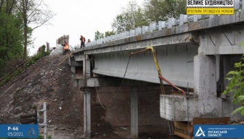 В Луганской области набирает обороты ремонт мостов на дороге Р-66