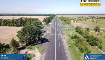 В Запорожской области завершили ремонт участка дороги Н-23