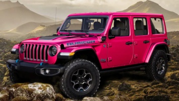Jeep Wrangler получил розовую окраску