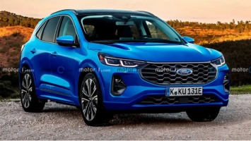 Обновленный Ford Kuga показали на первом изображении