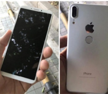 Показан iPhone со сканером отпечатков пальцев на задней панели