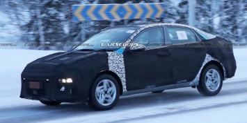 Новый Hyundai Accent замечен на испытаниях