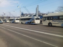 Девять немецких троллейбусов появились в Мариуполе