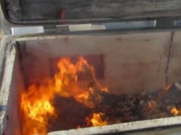 В Крыму сожгли четверть тона украинского санкционной колбасы