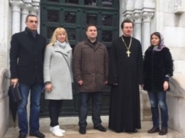 Посещение ялтинской делегацией Свято - Никольского собора в Ницце