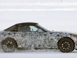 Преемника BMW Z4 засняли во время испытаний на замерзшем озере