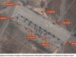 Российские вертолеты засекли на новой базе в Сирии (ФОТО)