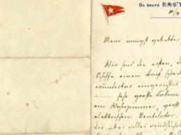 В Великобритании на аукционе продадут письмо с «Титаника»