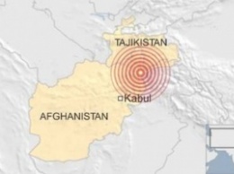 На границе Афганистана и Таджикистана произошло землетрясение