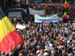 В Брюсселе прошел марш против террора и ненависти