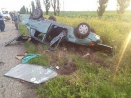 В Кировоградской области перевернулся автомобиль - пострадал водитель