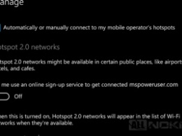 В Windows 10 Mobile Redstone скоро появится поддержка Hotspot 2.0