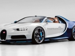 Неофициальный рендер Bugatti Chiron Grand Sport