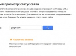 Система безопасности Google назвала google.com «частично опасным» сайтом