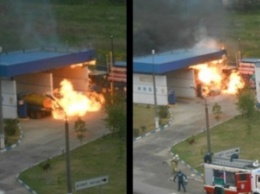 Мощный взрыв на АЗС в оккупированном Крыму: пожар на заправке потушен, погибли три человека