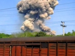 Под Запорожьем горел военный эшелон