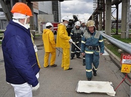 На Южно-Украинской АЭС тушили условный пожар