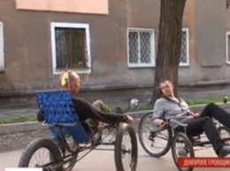 В Кривом Роге ветеран АТО создал уникальный велосипед для раненых и травмированных (ВИДЕО)