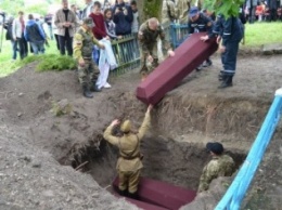 В Славянском районе прошло перезахоронение погибших воинов Второй мировой войны