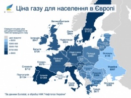 В Минэкономразвития успокаивают: в Европе цена на газ ниже только у белорусов (инфографика)