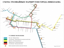 В Николаеве на время ремонтных работ поменяются маршруты движения трамваев