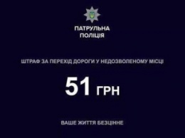 Нарушил - плати: Новая полиция будет штрафовать за переход в неустановленном месте