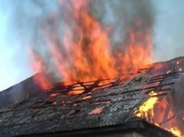При пожаре в Славянском районе пострадал мужчина