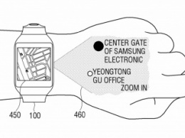 «Умные» часы от Samsung будут проецировать интерфейс на кожу руки