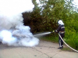 В Запорожской области полностью выгорела "копейка" (ФОТО)