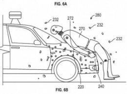 Google запатентовал "липкий" слой для защиты пешеходов при ДТП